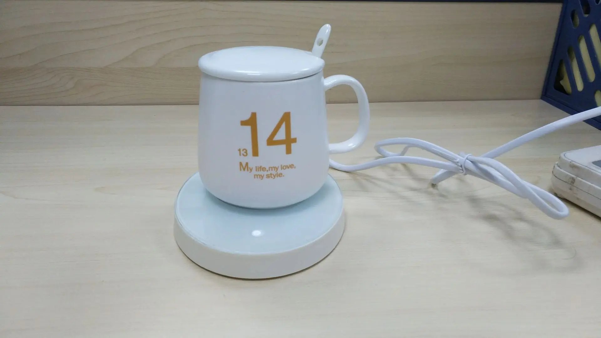 Smart Insulated Cup Warmers Warm Milk Office Insulated 55 Degrees Heating Base Electric Glass Teacup Thermostat