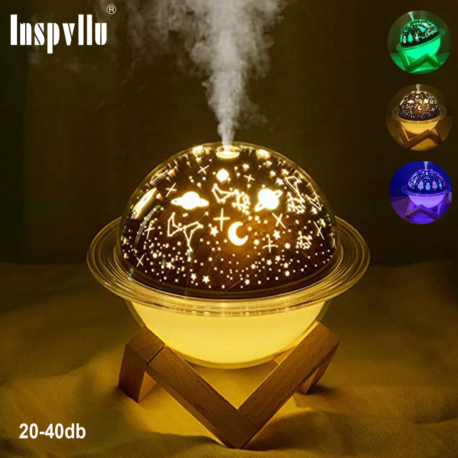 Dreamzy Humidifier for Bedroom Room Streaming Light Desktop Air 500ml Cool  Mist