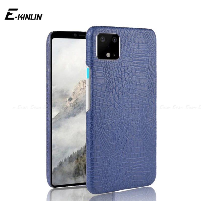 Ультратонкий кожаный чехол накладка из крокодиловой змеиной кожи для Google Pixel 4 4a 3a