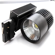 4 провода 3 фазы 40 Вт светодиодный Трек свет алюминиевые потолочные рельсы трек освещение точечный рельс прожекторы Замена галогеновым лампам AC110-240V