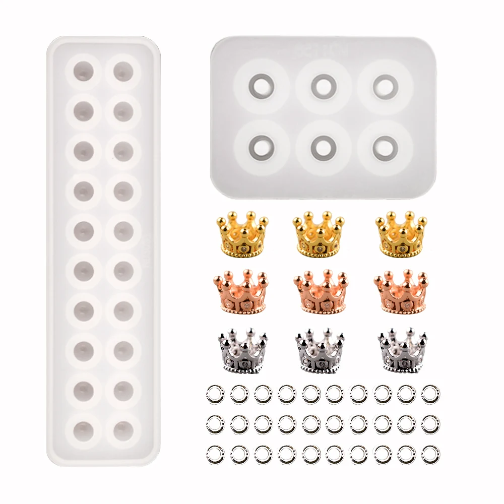 

Браслет ожерелье из бисера форма из смолы КРУГЛОЕ ПЛОСКОЕ отверстие бижутерия комплект формы из бисера резиновый эпоксидный хрустальный шар Moldes Silicona Resina Epoxi