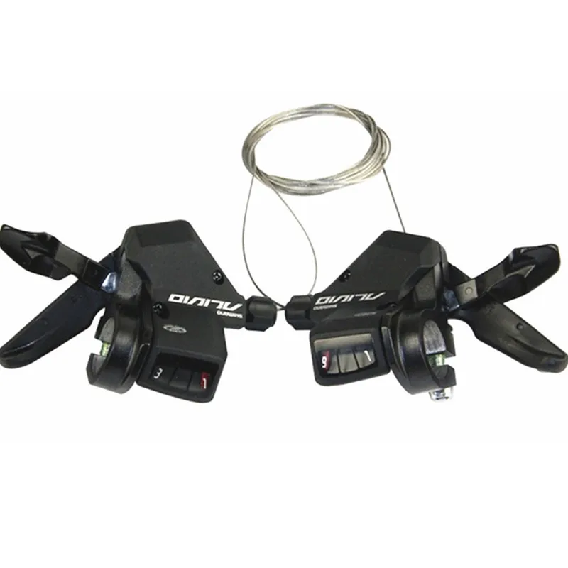 SL-M430 27S Pair SHIMANO ALIVIO SL-M430 относится к 9 S/27-скорость горный велосипед Сплит набора Передняя передача Черный Совершенно аппарат не Привязанный к оператору сотовой связи - Цвет: SL-M430 27S Pair
