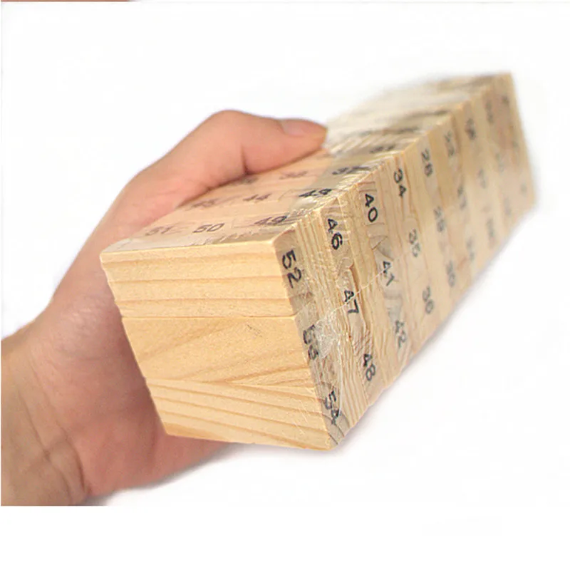 1 Set Mini Creative Wooden Building Digital Rectangle Wood Tower Game For Family Board Games Children Entertainment Game 1 Set Mini Creative Wooden Building Digital Rectangle Wood Tower Game For Family Board Games Children Entertainment Game