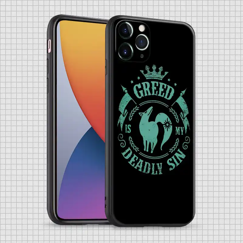 貪欲貪欲の致命的な罪キツネの罪アニメiphone Se 6 6s 7 8 プラスx Xr Xs 11 プロマックスソフトシリコーン電話ケースカバーシェル 電話用緩衝材 Aliexpress