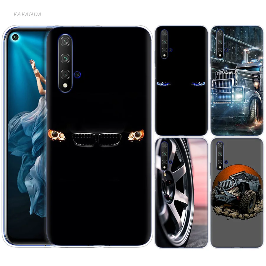 

Sports Cars Trucks Cases for Huawei Honor 8X 9X Pro Play 3 3e Y9 20 S 8C 9 10 8A Lite Y7 Y6 2019 Soft Phone Carcasa Cover