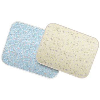 

2pcs Baby Urinal Pad Adult Menstrual Care Pad Baby Urinal Mat Waterproof Increased Cushion Portable Urinal Pad for Baby (Blue an