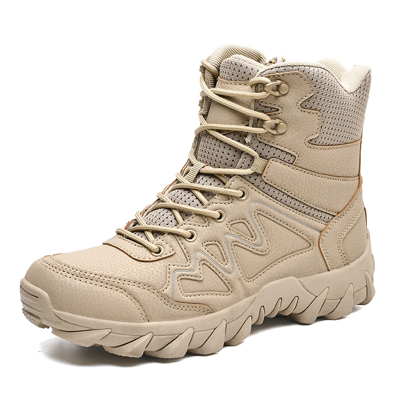 Men's High Top Ankle Boots Combat Shoes Desert Army Climing Tactical Patrol Hot 