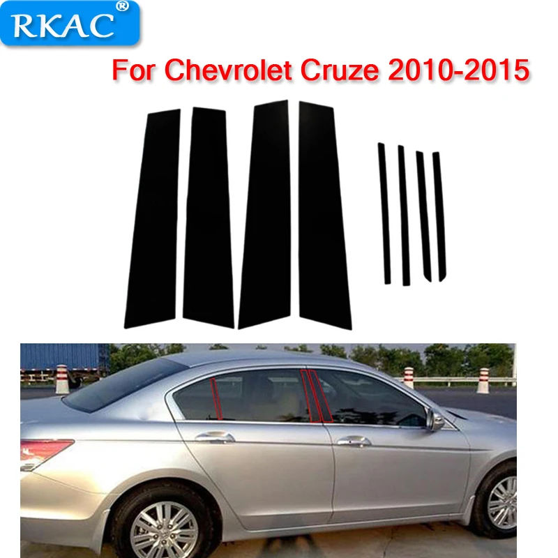8 шт. декоративная наклейка на стойку для Chevrolet Cruze 2010 2015|Наклейки автомобиль| |