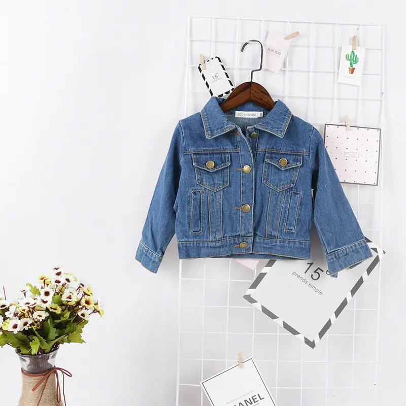 incredible  PUDCOCO Toddler Kids Girls Denim Jean Fall Jacket Button Coat Outwear Tops Outwear 1-6Y Support who