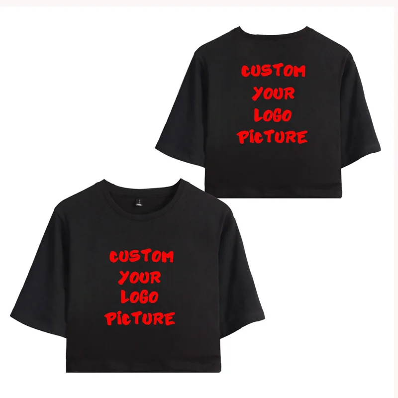

Fashion T Shirt Women Harajuku Soild Sexy Top 2020 Ladies Casual Short Sleeve Tee Shirt Femme Custom Your Logo