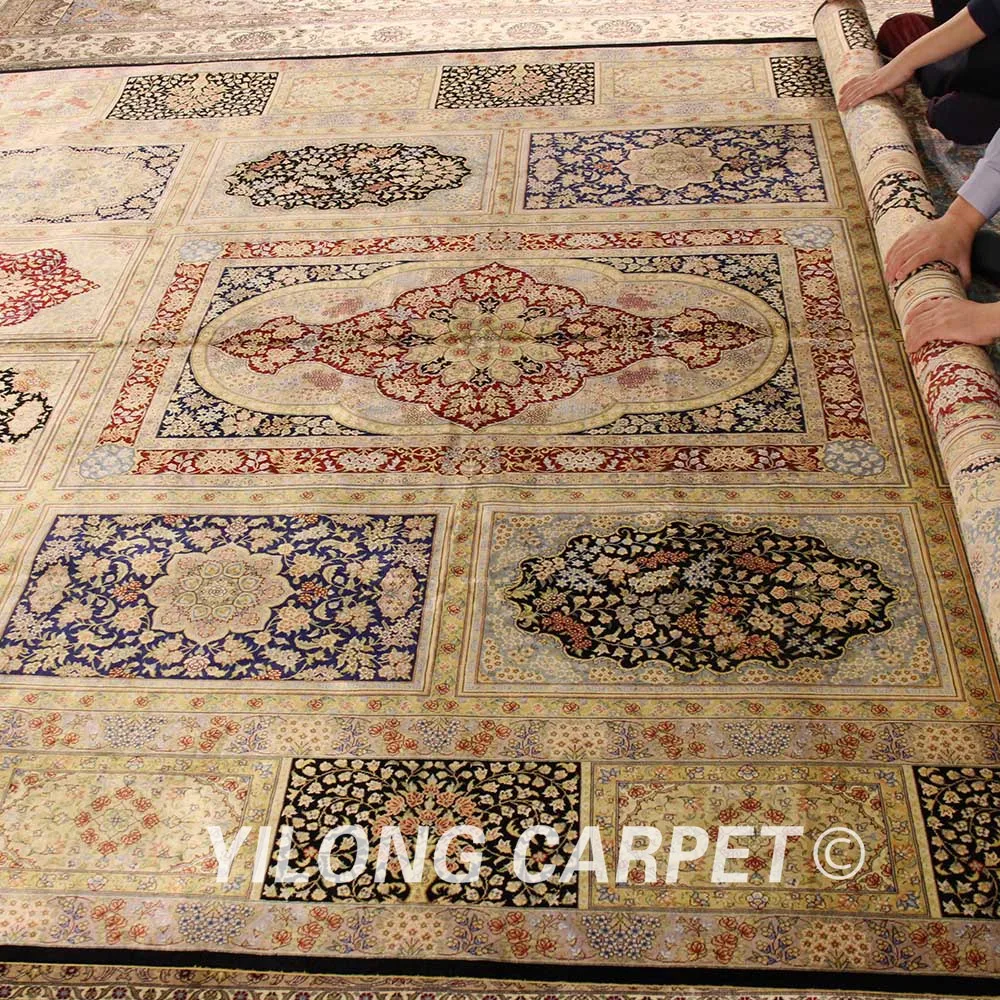 Yilong 8,5 'x11. 5' Hereke ковер в восточном стиле большой турецкий ковер ручной работы (YL2000)