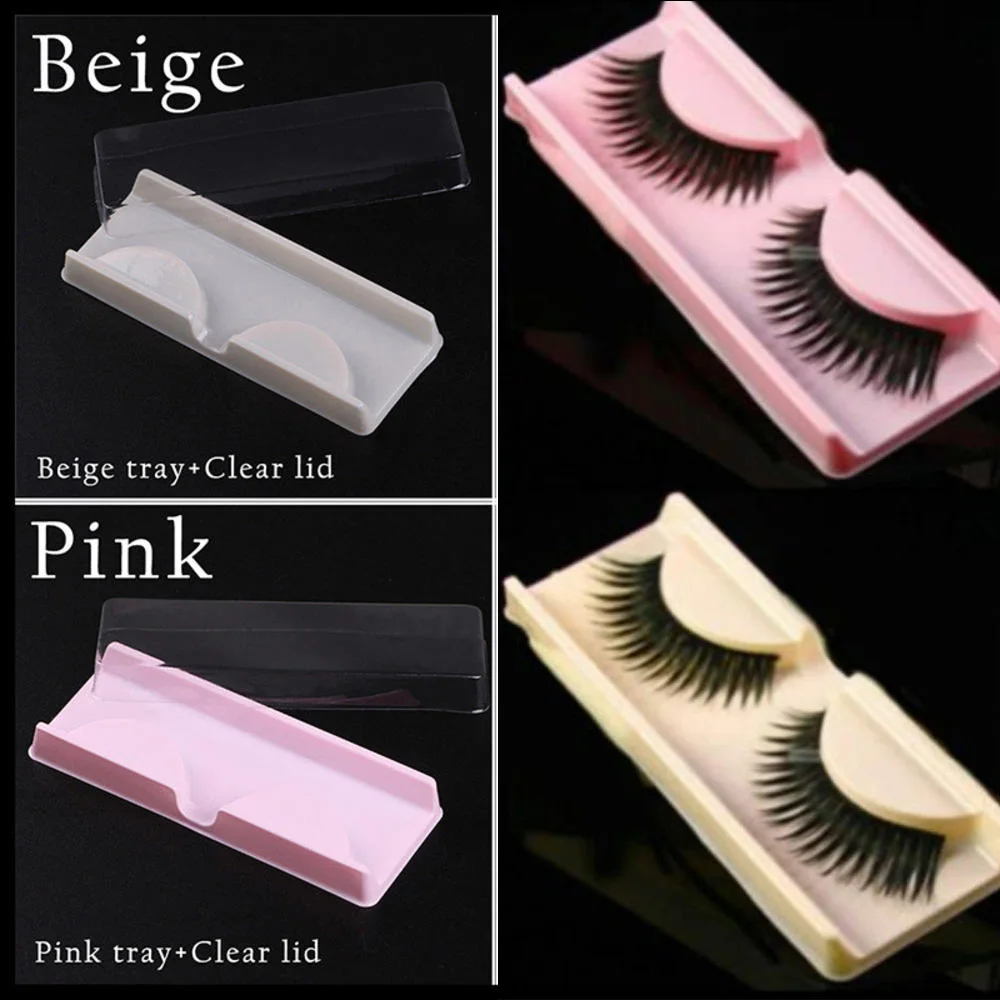 

3/10 Pcs False Eyelash Storage Packing Box Eyelash Boxes Transparent Lid Empty Lash Case Travel Reuseable Plastic Lash Storage