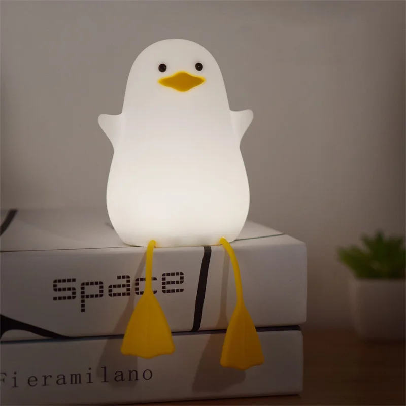 Забавный ночник Little Gull перезаряжаемая прикроватная лампа для спальни