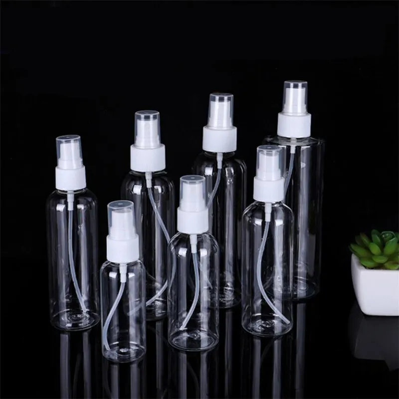 

5Pcs Spray Bottle 10ml 30ml 50ml 60ml 100ml Empty Vial Refillable Mist Pump Perfume Essential Oil Atomizer Travel Accessories