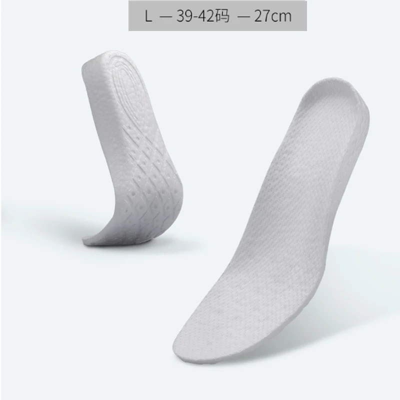L size Xiaomi Mijia увеличивающие рост половинные стельки Pad 2,5 см стельки для увеличения роста мужская женская обувь высота вставки обувь Pad одна пара в Pac - Цвет: L size