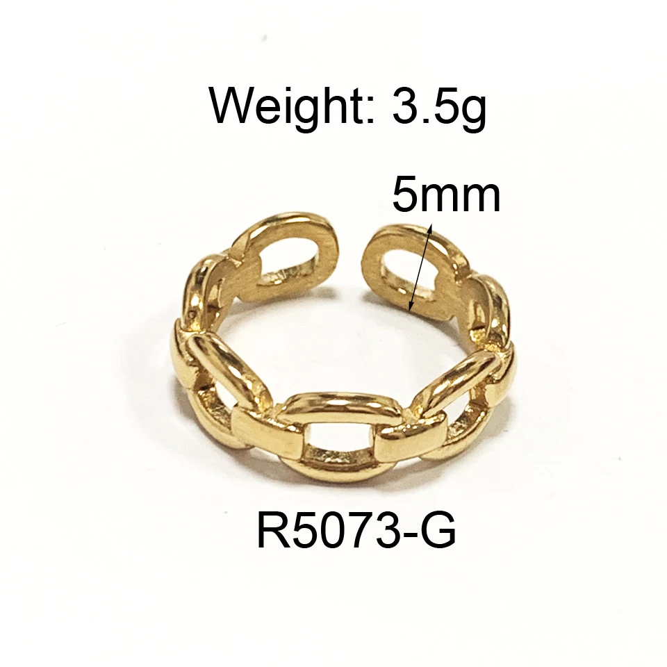 Fashion 18 k Creative Brand Multilayer Stainless Steel Rings for Women Charm Metal Golden Finger Charm Ring Jewelry Party Gift