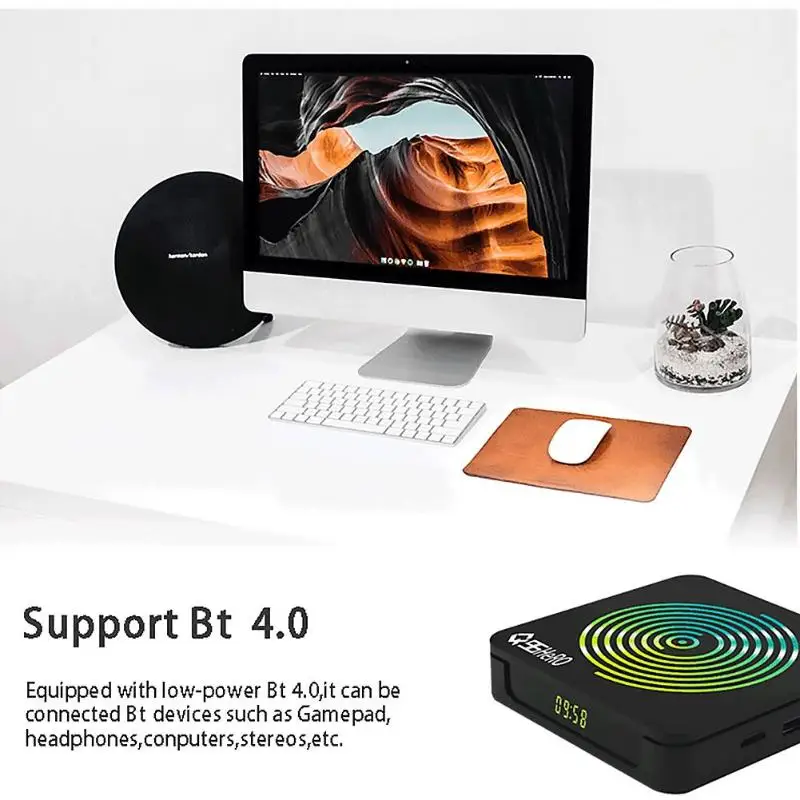 ТВ-приставка для Android Q96HERO RK3188 Smart 4K HD ТВ приставка комплект для Android 9,0 медиаплеер