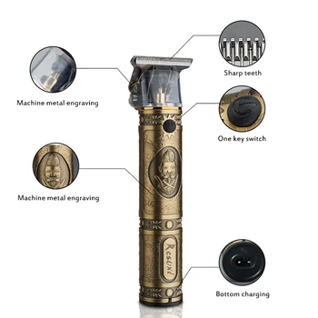 

cordless finishing hair trimmer professional hair clipper beard men trimer hair cutter machine revised to andis gtx gto d8 blade