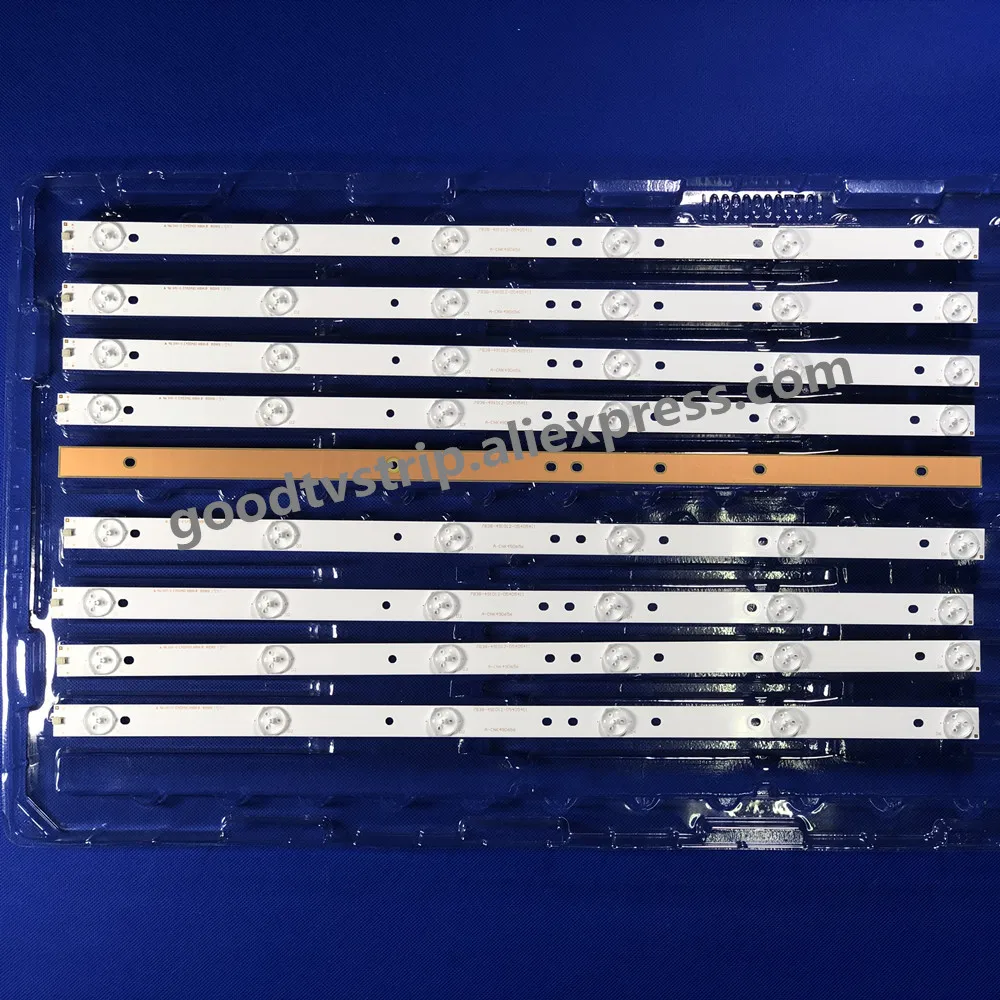9 шт. светодиодный полоски A-CNK49D656 7838-491012-0540511 для Tosh iba 49L310U 49L420U LC490DUY-SHA2 K490WDR1 | Лампы