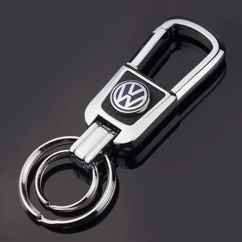 

High-end car accessories Volkswagen metal Single-sided sign key ring men and women waist hanging creative gift pendant keychain