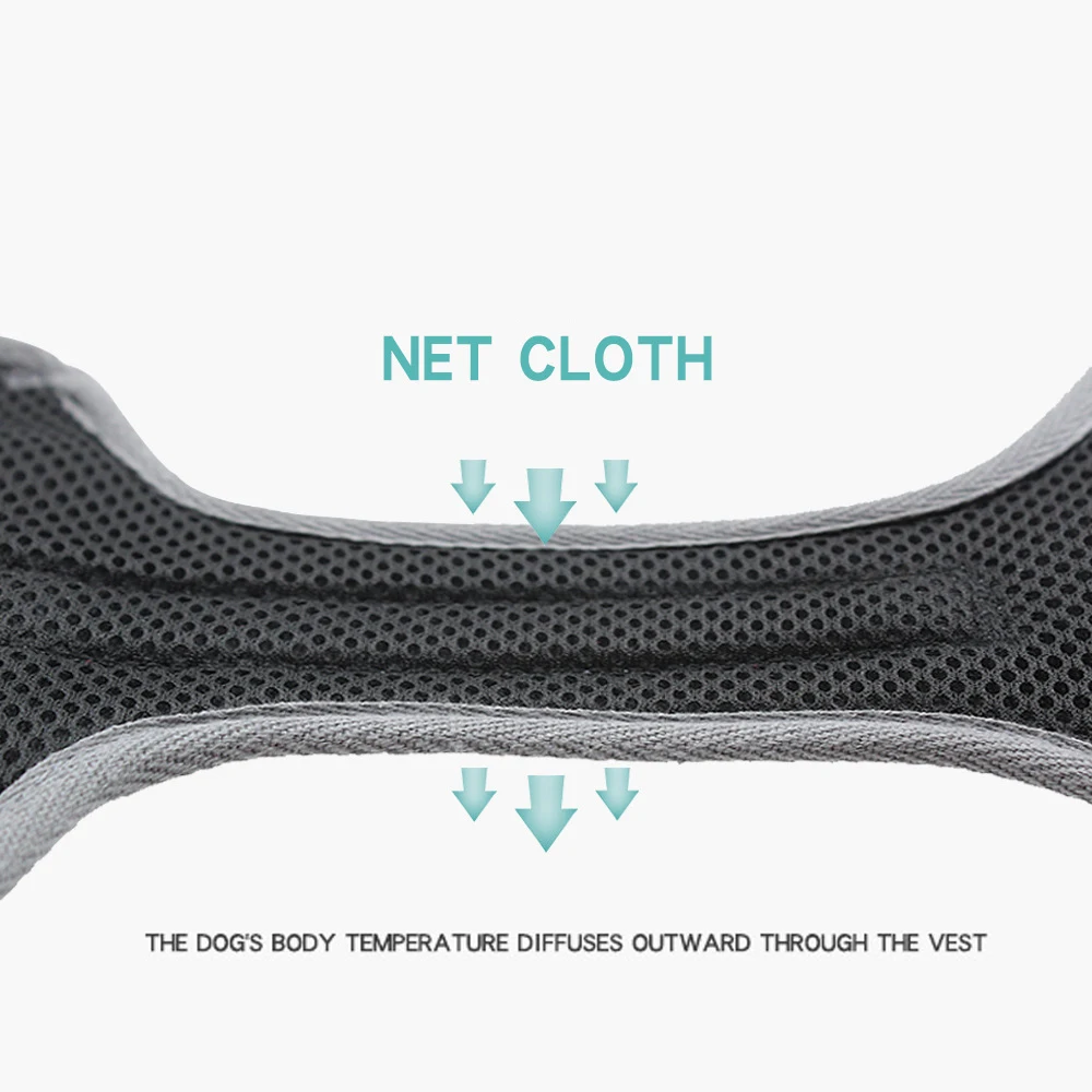 Dog Harness Vest Adjustable Reflective Breathable Mesh Harnesses For Medium Large Dog Breast-band Husky Alaskan Pet Accessories (19)