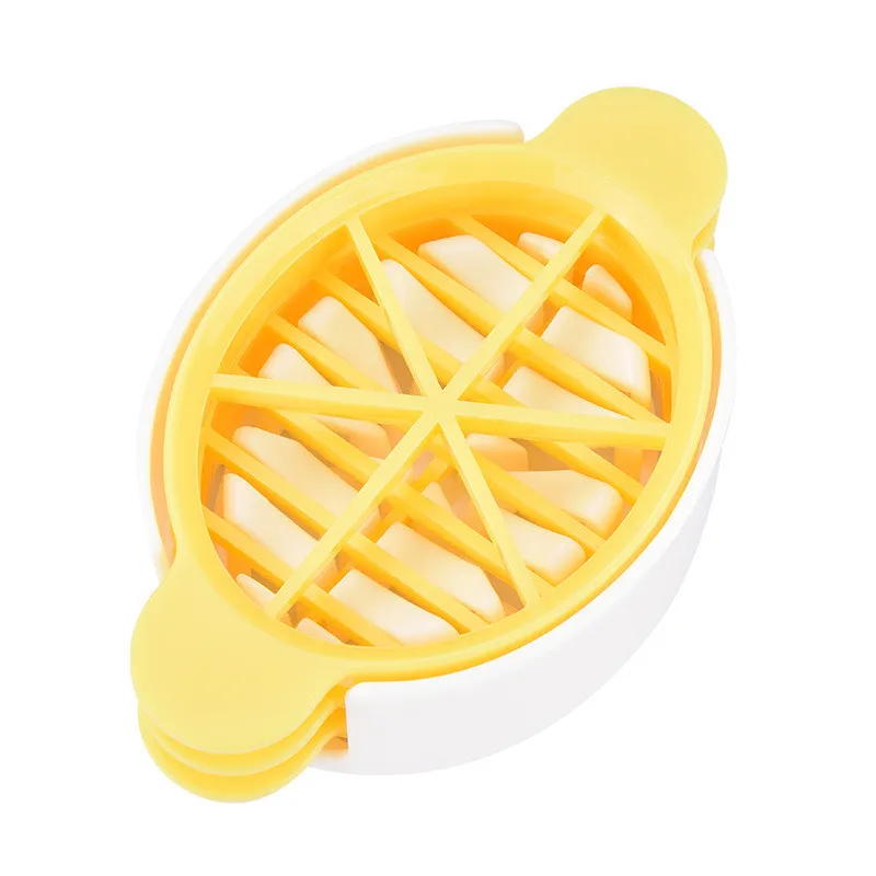 Yellow Лидер продаж, кухонные инструменты, 3в1, многофункциональная кухонная овощерезка для яиц, резак, форма для цветочных краев, гаджеты, инструменты, держатель для яиц - Цвет: Yellow