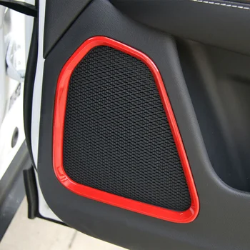 

4 Pcs Interior Door Speaker Decor Ring Frame Trim Cover For Jeep Compass 17-19 DIY Item --- Easy To Install