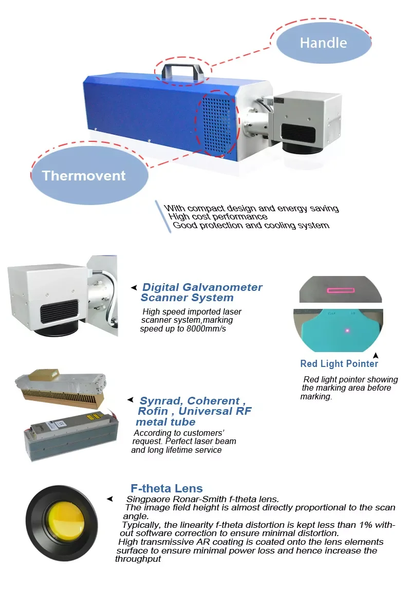 Marker Leather CO2 Laser Engraving  Laser Marking Machines
