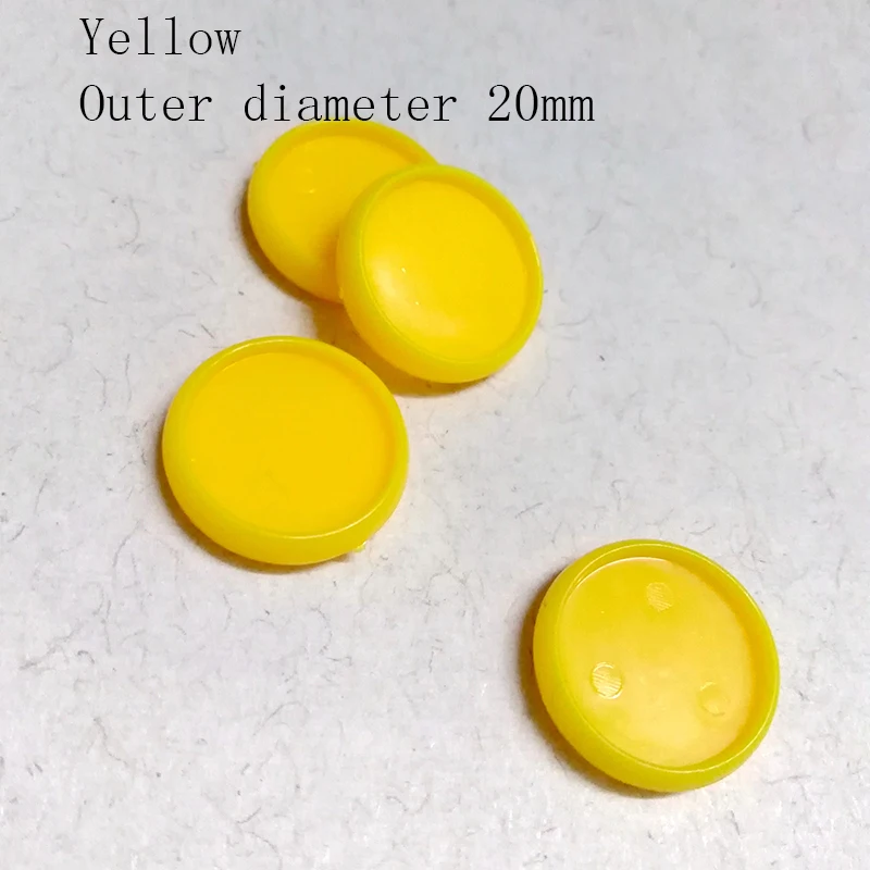 Yellow 20mm 6 шт красочный блокнот диск свободная книга связывающее кольцо диски дуги Грибное отверстие блесток связующее кольцо Пряжка офис диск-связывание поставка - Цвет: Yellow 20mm