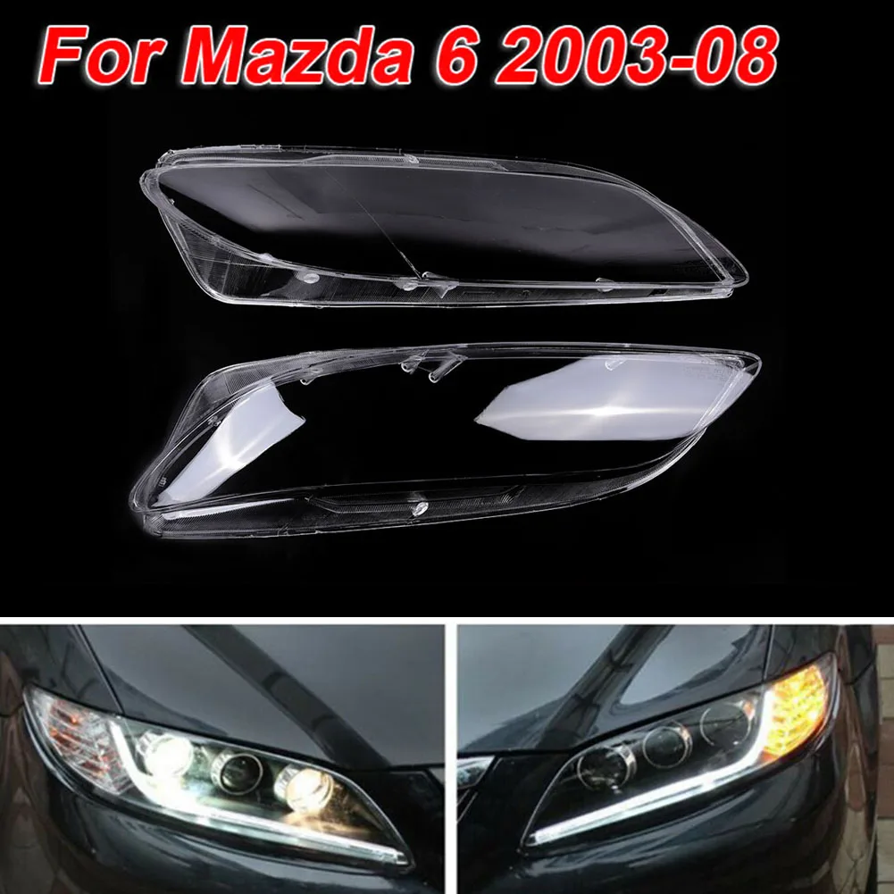 1 пара автомобильных фар Защитная крышка линзы прочный для Mazda 6 2003-2008