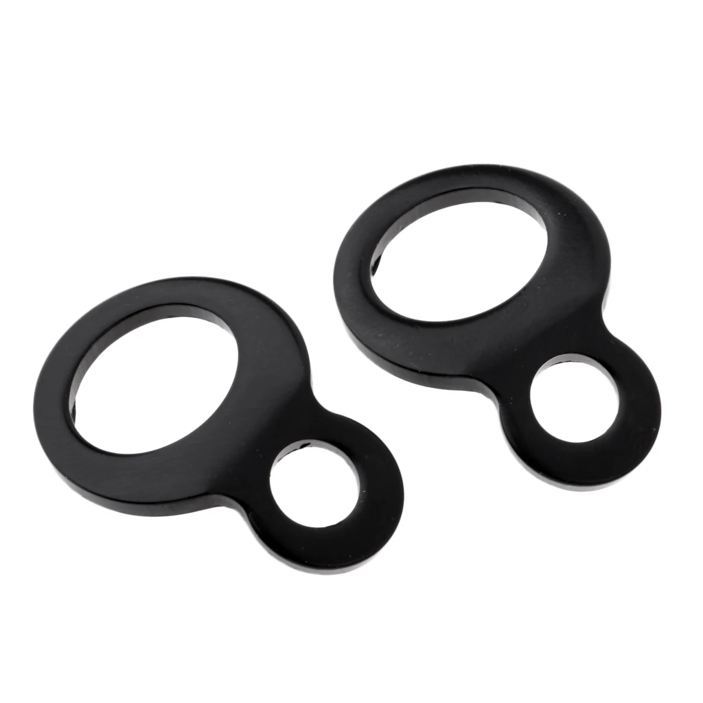2 Pack of Tie-down Strap O-rings Tie Downs Anchors for Trunk Warehouses Downs Cargo Trailer Stainless Heavy Duty (Black)