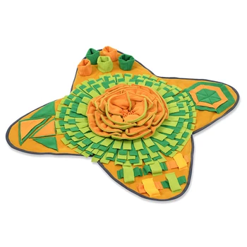 

Foraging Skill Home Big Flower Training Pad Interactive Washable Nose Work Blanket Dog Snuffle Mat Stress Release Slow Feeding