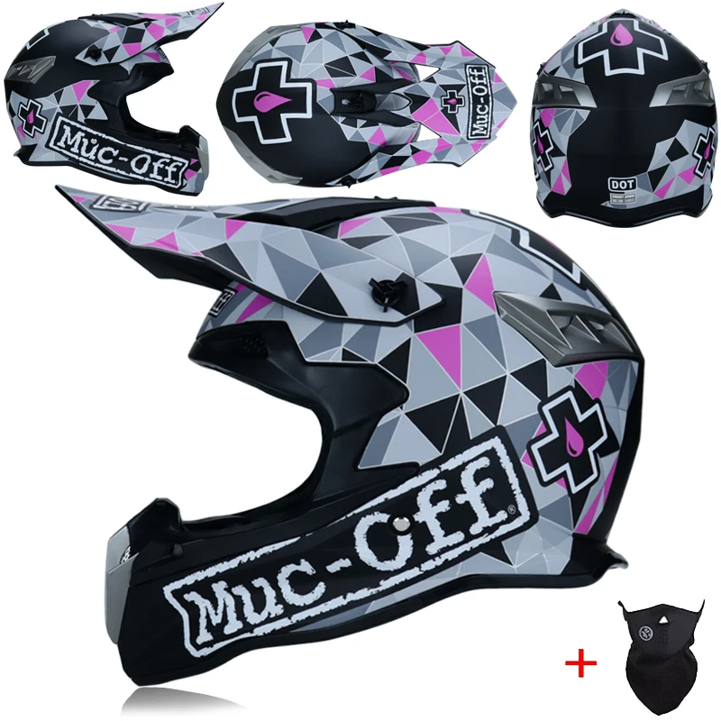 Взрослый велосипедный шлем для мотокросса внедорожный шлем ATV Dirt BIKE горные MTB DH гоночный шлем кросс шлем capacetes - Цвет: 8