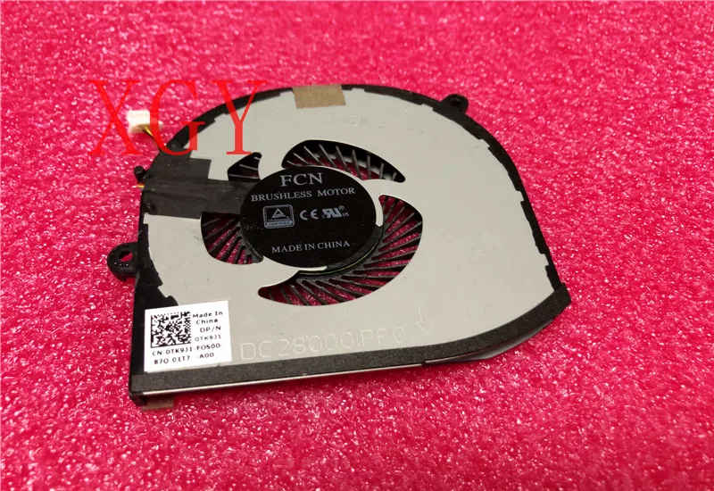 Оригинал для DELL XPS 15 9560 9570 CN 0TK9J1 TK9J1 вентилятор 100% ТЕСТ ОК|Компьютерные кабели и