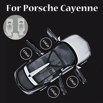 

For Porsche Cayenne 2003 2004 2005 2006 2 Pieces Car Door Led Welcome Light 3D Logo Laser Projector Ghost Shadow Lamp
