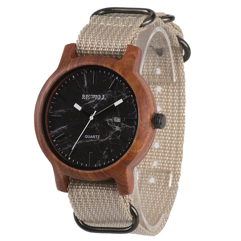 

2019 New Arrival Cross-border Electricity Hot Style Marble Texture Nylon Strap Watch Contracted Quartz Men Wholesale