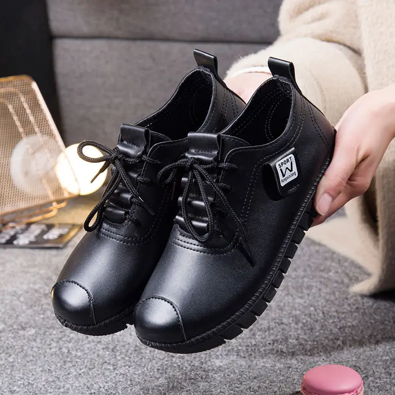 Promotion Women Shoes Winter Autumn Loafers Platform Shoes Woman Fashion Sneakers Casual Soft Bottom Non-slip Red Ladies Shoes