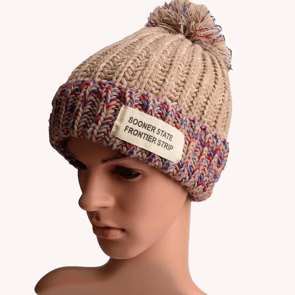 Maylisacc шапки Skullies осень зима теплая вязаная шапка акриловые многоцветные шапки для женщин и мужчин