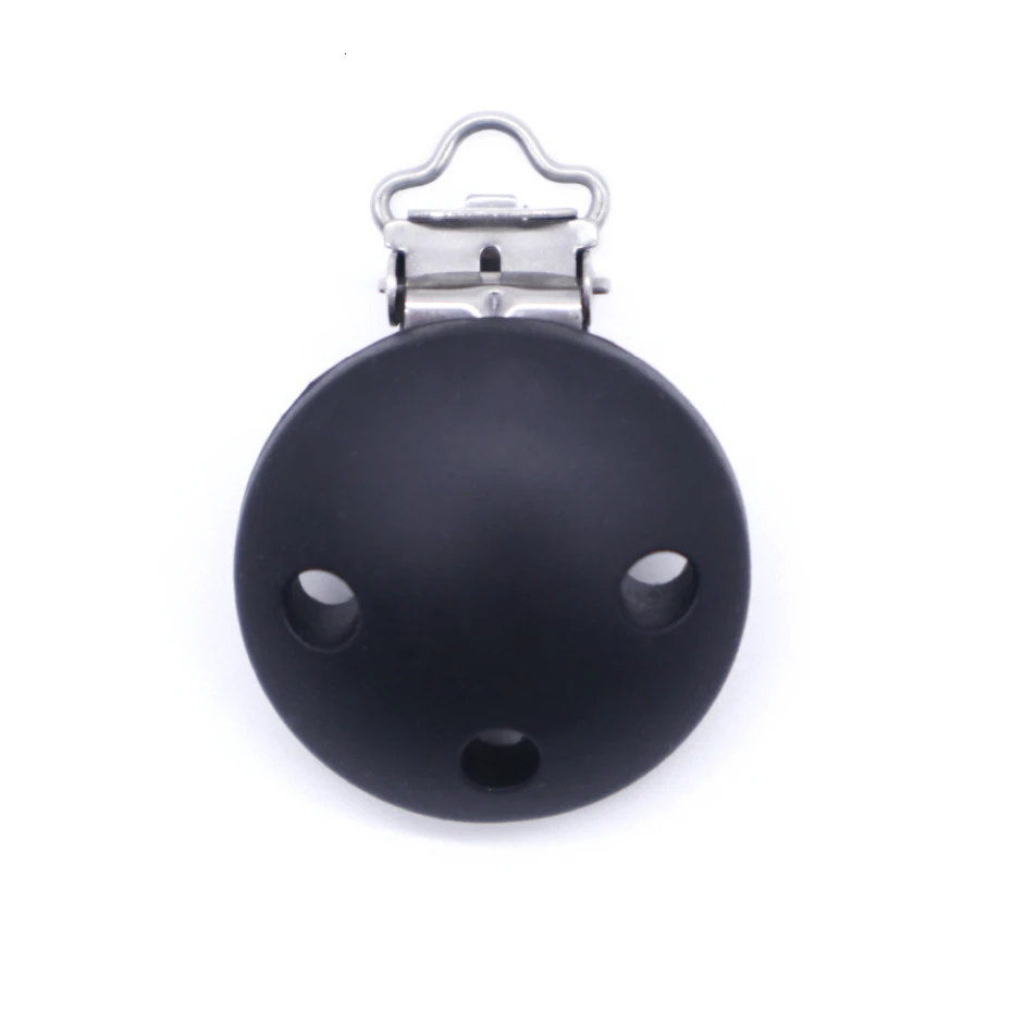 SC010 Black Itymama 3 шт. круглой формы соска клип силиконовый шарик детский Прорезыватель аксессуары для прорезывания зубов пустышка ниппель для клипа застежка игрушка DIY инструмент для бисера - Цвет: SC010 Black