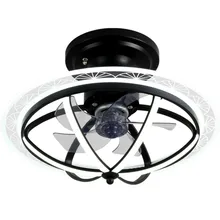 Современный Ресторан потолочные вентиляторы свет светодиодный железо акрил тихий отрицательный ионный потолочный вентилятор лампа для спальни гостиной mx7021449