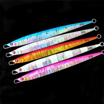 

5pcs 80g 100g 135g Metal Jig Fishing Lure Trolling Hard Bait Bass Fishing Bait Tackle Trout Jigging Lure Jigs Saltwater Lures