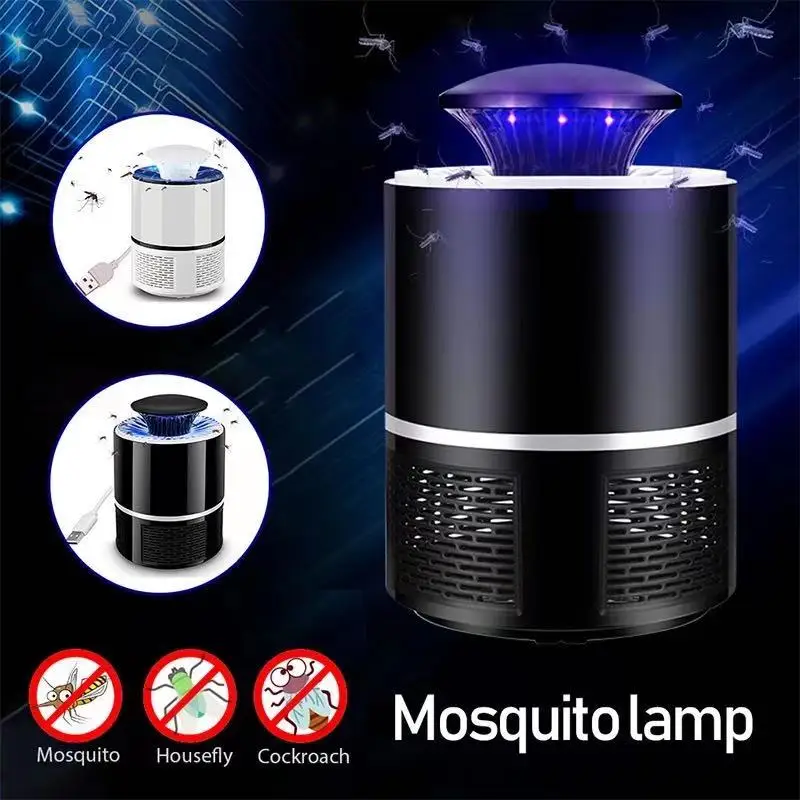 Lámpara antimosquitos eléctrica USB, luz UV silenciosa sin radiación, repelente de insectos, para el hogar