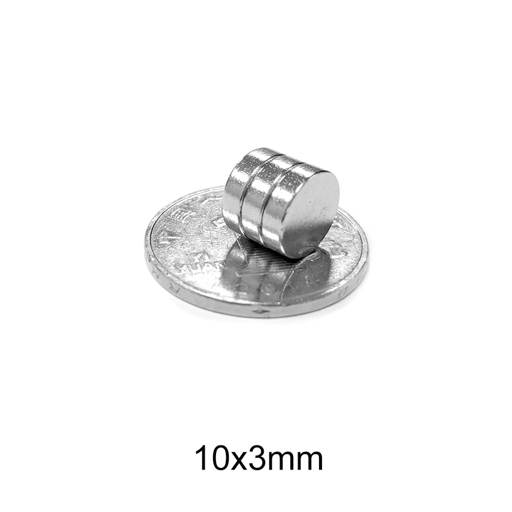 10~250PCS Strong Powerful Magnets 10×3 mm N35 Round Permanent Magnets 10x3mm Neodymium Magnet Dia 10*3 mm NdFeB Search Magnet