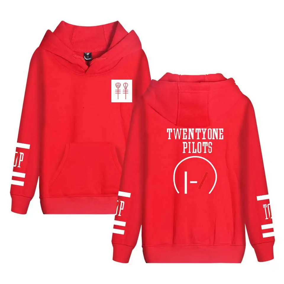 Twenty ONE Pilots Band New Style Coat Europe And America Fashion Zipper Cardigan Hoodie COUPLE'S