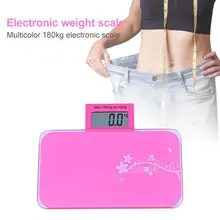 180 кг весы для взвешивания тела ультра-тонкий закаленное стекло Мини Прочный энергосберегающий электронный цифровой для ванной комнаты