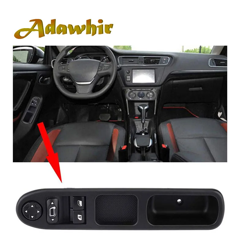 Electric Master Control Power lifter Window Switch 6554.QC For Peugeot 207 Citroen C3 Picasso 2007-2014 | Автомобили и мотоциклы