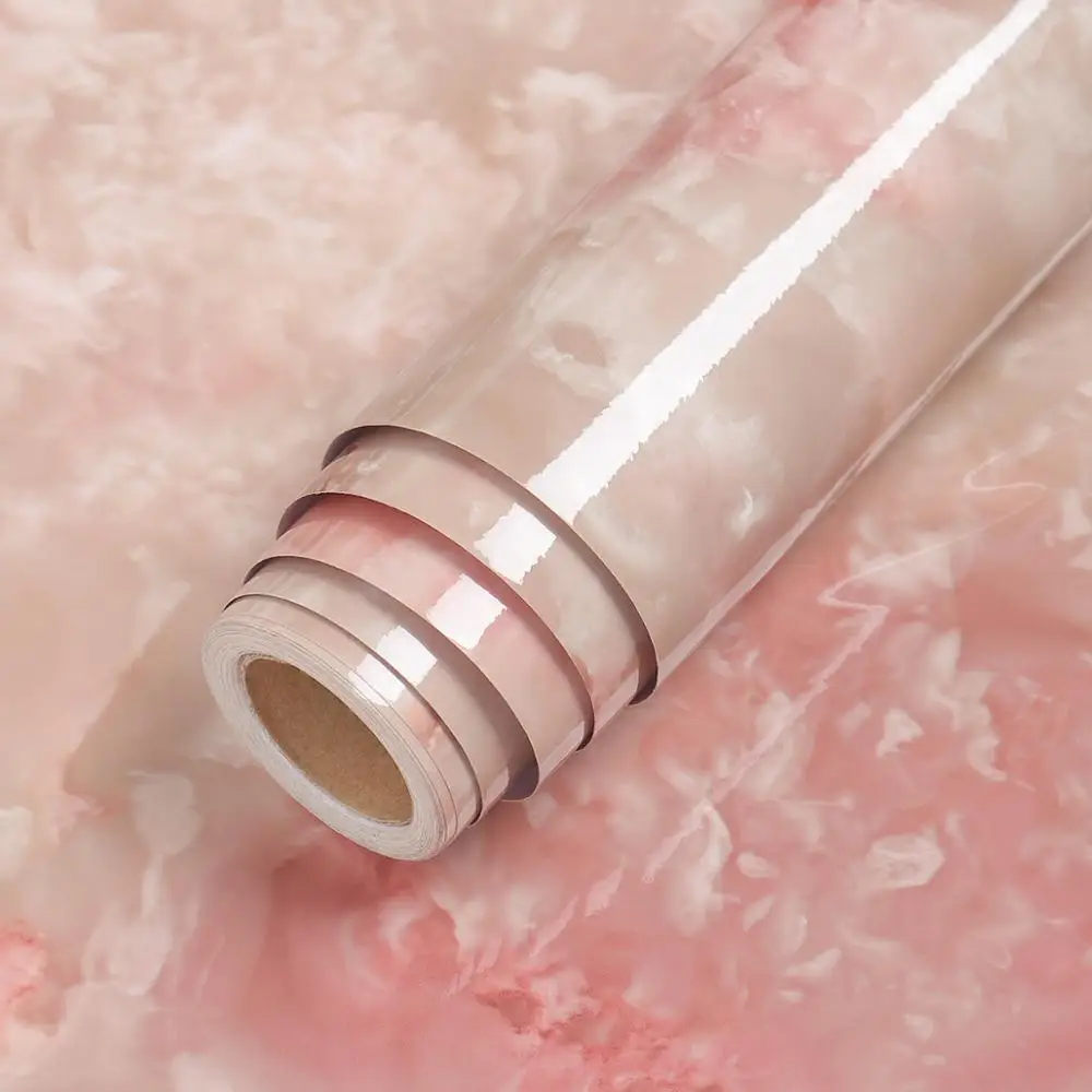 Marmor Selbstklebe Tapete Vinyl wasserdicht Öl-proof Film Wall