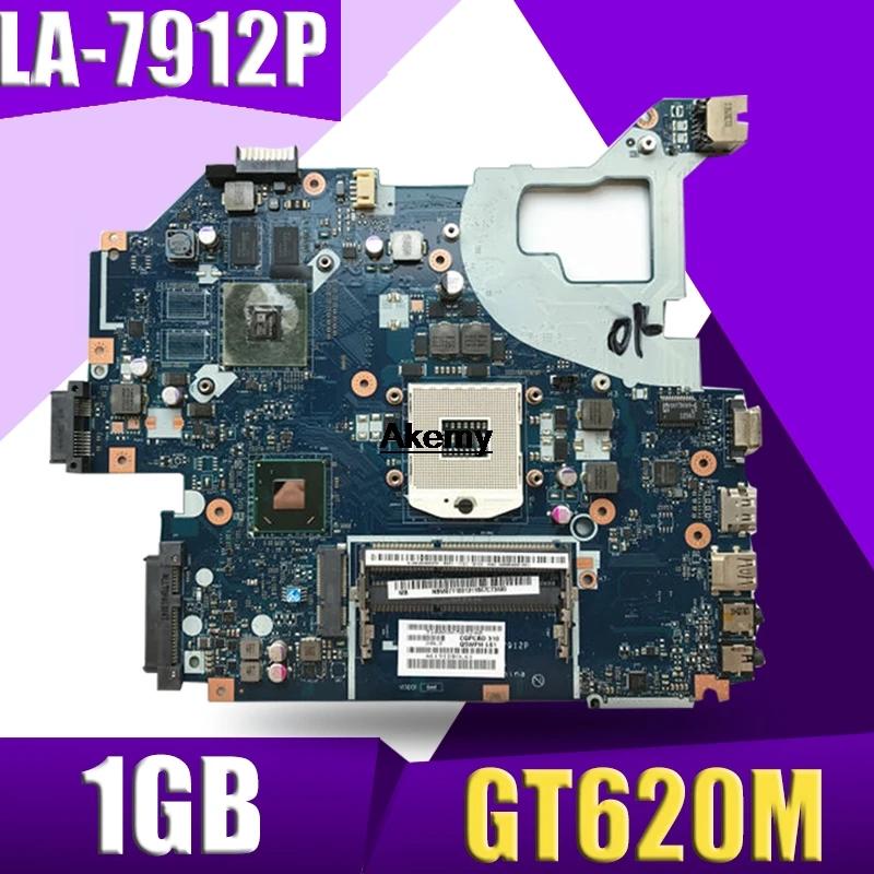 

For Acer aspire V3-571G V3-571G Laptop Motherboard NBY1711001 NB.Y1711.001 Q5WVH LA-7912P HM77 DDR3 GT620M 1GB