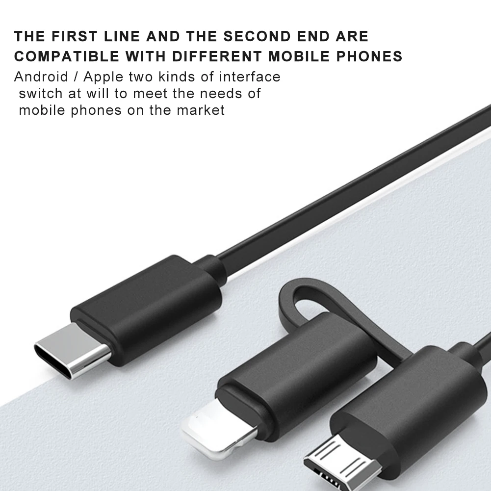USB зарядное устройство аксессуары для телефонов Быстрая зарядка портативный автомобильный адаптер для зарядки Выдвижной Micro-USB Lightning type-C зарядный кабель