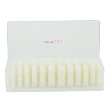 

504pcs Short Square False Nail Tips Full / Half Coverage Dual Use Box Pack Nail Art Tools